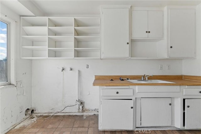 interior space with a sink