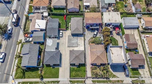 aerial view featuring a residential view