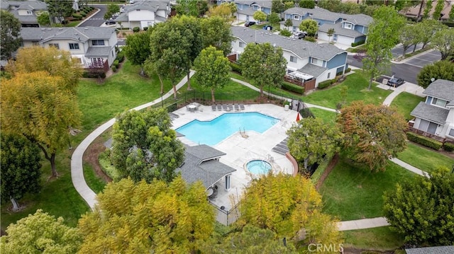 983 Elsa Ct Unit D, Corona, CA 92881 - bird's eye view featuring a residential view