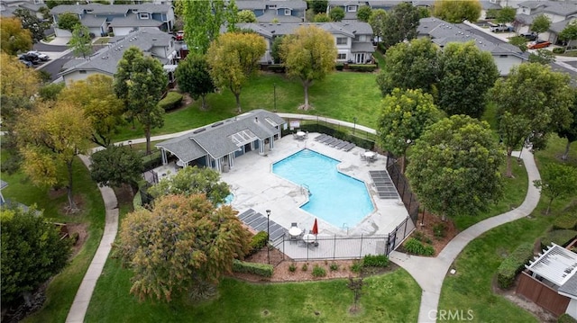 983 Elsa Ct Unit D, Corona, CA 92881 - drone / aerial view with a residential view