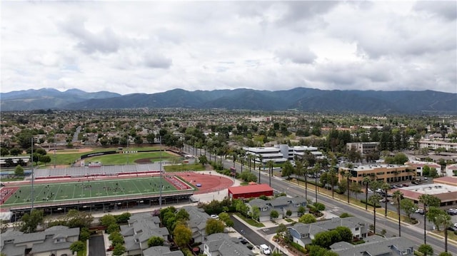 983 Elsa Ct Unit D, Corona, CA 92881 - bird's eye view featuring a mountain view