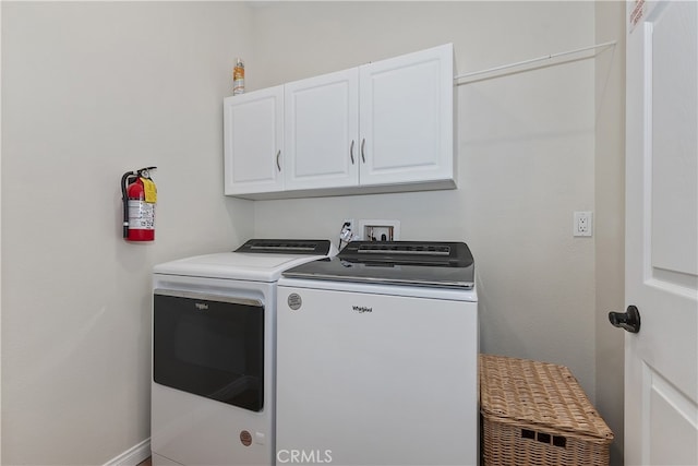 39080 Waterview Dr, Big Bear Lake, CA 92315 - laundry room featuring separate washer and dryer and cabinet space