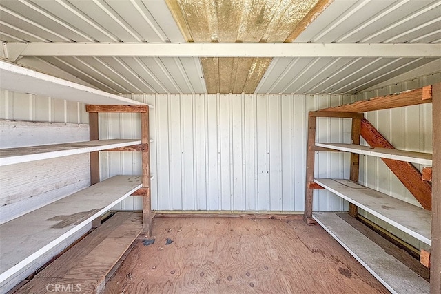 view of storage room