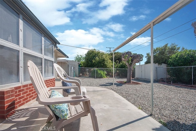 view of patio / terrace featuring a fenced backyard