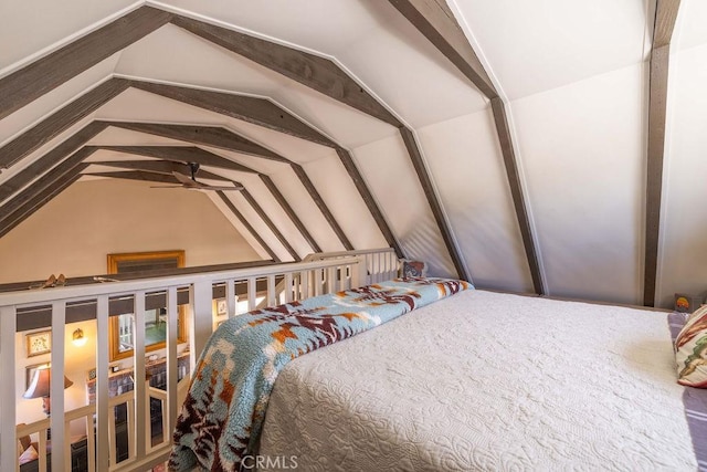 32950 Canyon Dr, Green Valley Lake, CA 92341 - bedroom with lofted ceiling