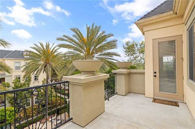 view of patio / terrace featuring a balcony