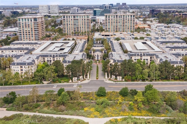 aerial view featuring a city view