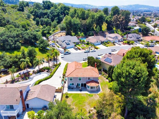 bird's eye view featuring a residential view