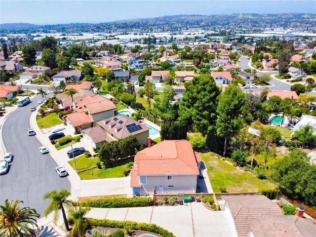birds eye view of property featuring a residential view