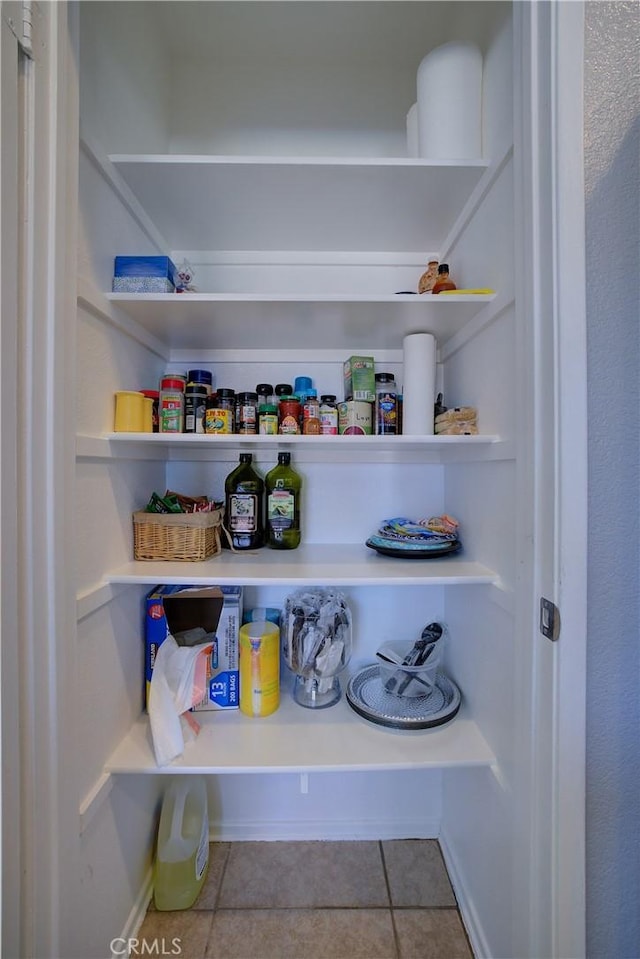 view of pantry