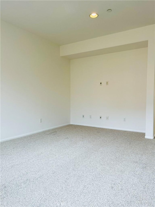 8054 Cresta Bella Rd, Rancho Cucamonga, CA 91730 - unfurnished room with baseboards, recessed lighting, and carpet floors
