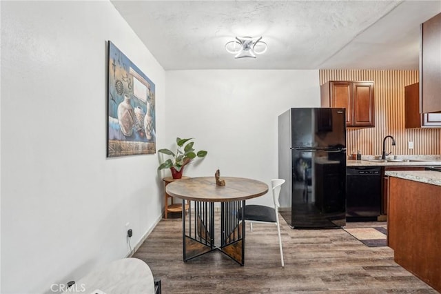 dining area featuring wood finished floors