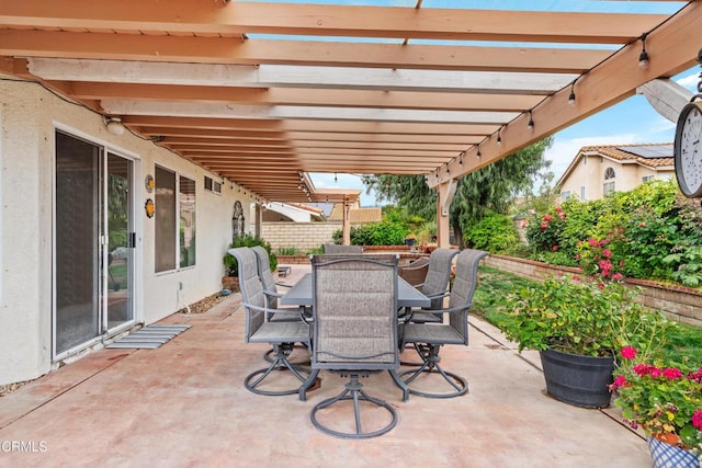 1144 Oriole Cir, Fillmore, CA 93015 - view of patio with a pergola and outdoor dining area