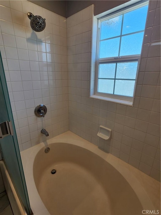 bathroom featuring shower / washtub combination