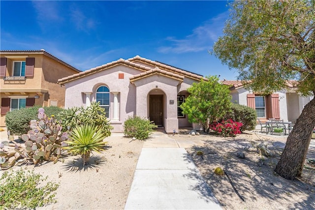 67960 Rio Vista Dr, Cathedral City, CA 92234 - mediterranean / spanish-style home with stucco siding