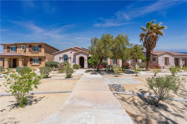 67960 Rio Vista Dr, Cathedral City, CA 92234 - mediterranean / spanish home with stucco siding and a tiled roof