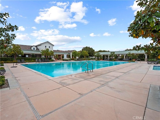 22458 Plantation Ct, Saugus, CA 91350 - pool featuring a patio area