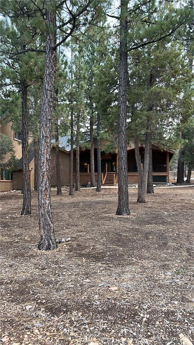 view of front of house with stucco siding