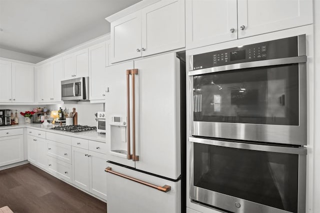 835 Orangedale Ave, Redlands, CA 92374 - kitchen featuring appliances with stainless steel finishes, white cabinetry, and light countertops