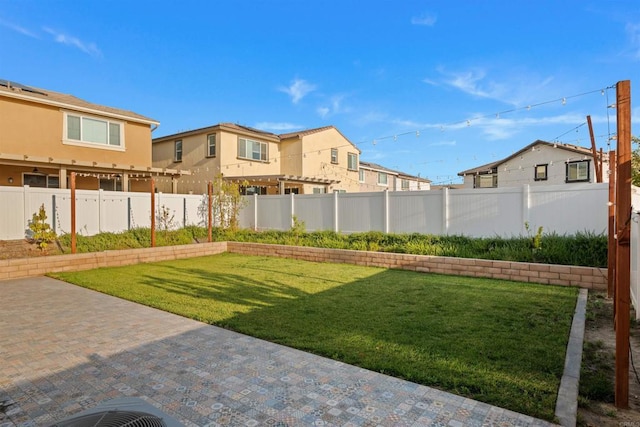 835 Orangedale Ave, Redlands, CA 92374 - view of yard with a fenced backyard, a residential view, and a patio area