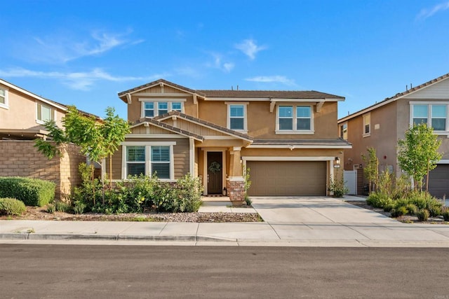 835 Orangedale Ave, Redlands, CA 92374 - view of front facade featuring stucco siding, concrete driveway, and an attached garage