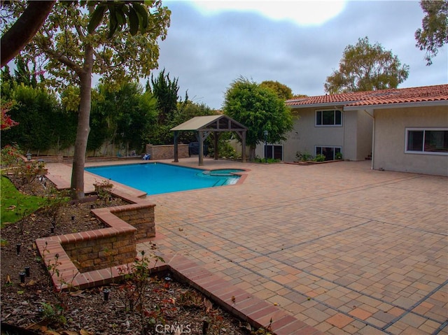 1446 Via Castilla, Palos Verdes Estates, CA 90274 - view of pool featuring a gazebo and a patio