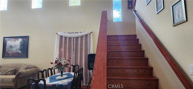 view of stairs