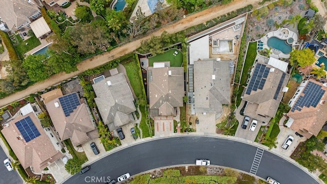 aerial view featuring a residential view