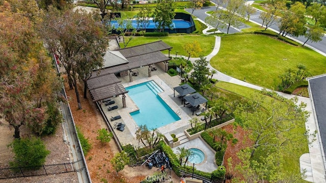 drone / aerial view