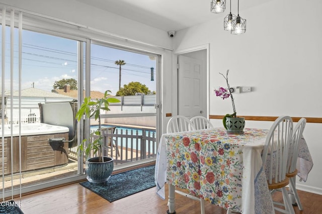1213 Doris Ave, Oxnard, CA 93030 - dining area with wood finished floors and baseboards