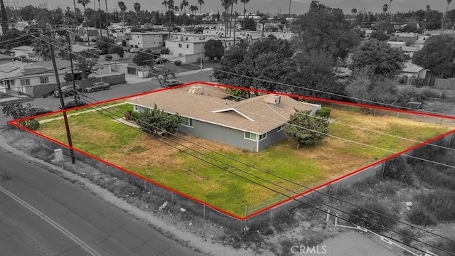 bird's eye view featuring a residential view