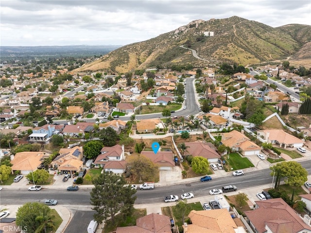 6932 Sundown Dr, Jurupa Valley, CA 92509 - bird's eye view featuring a mountain view and a residential view