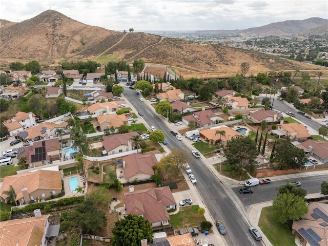 6932 Sundown Dr, Jurupa Valley, CA 92509 - birds eye view of property featuring a mountain view and a residential view