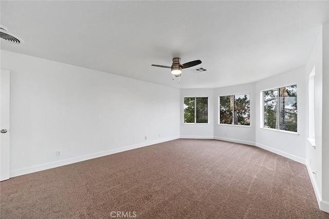 701 Black Oak Cir, Corona, CA 92881 - carpeted empty room featuring baseboards, ceiling fan, and visible vents