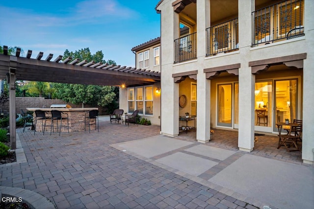 20752 Veneto Way, Porter Ranch, CA 91326 - view of patio with a pergola