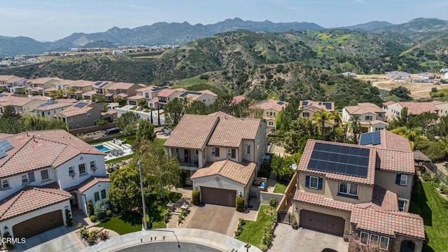 20752 Veneto Way, Porter Ranch, CA 91326 - aerial view of residential area featuring a mountainous background