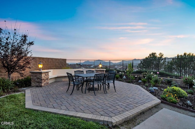 20752 Veneto Way, Porter Ranch, CA 91326 - fenced backyard featuring a patio area and outdoor dining space