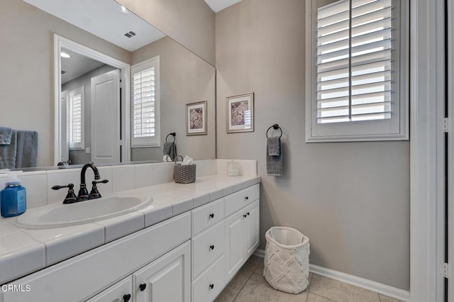 20752 Veneto Way, Porter Ranch, CA 91326 - bathroom featuring vanity and tile patterned floors