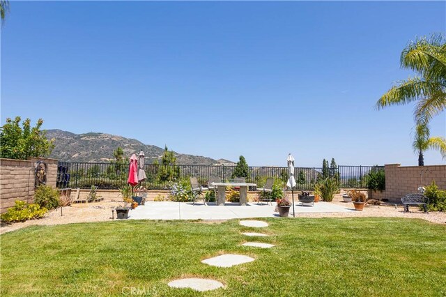 22939 Montanya Pl, Murrieta, CA 92562 - view of yard featuring a patio area and a mountain view