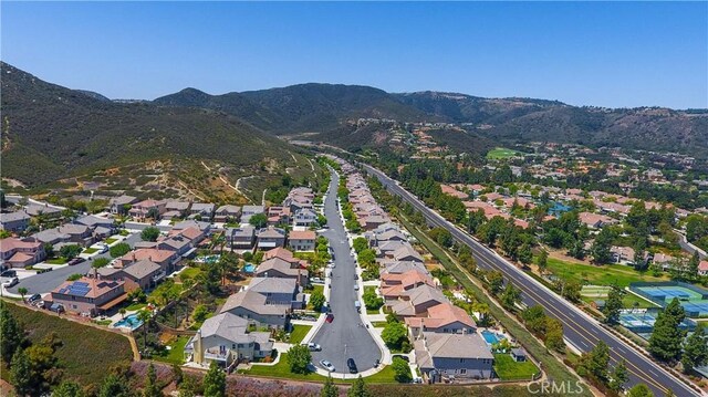 22939 Montanya Pl, Murrieta, CA 92562 - aerial view of property and surrounding area featuring a mountain backdrop and nearby suburban area