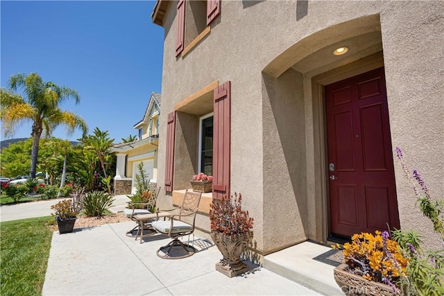 22939 Montanya Pl, Murrieta, CA 92562 - doorway to property with stucco siding