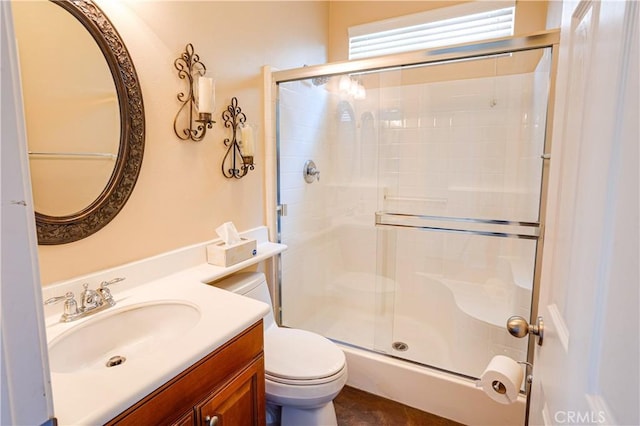 22939 Montanya Pl, Murrieta, CA 92562 - bathroom featuring toilet, a shower stall, and vanity