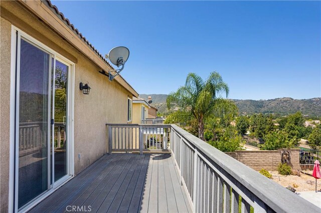22939 Montanya Pl, Murrieta, CA 92562 - wooden terrace featuring a mountain view