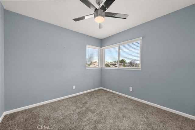 9334 Shamouti Dr, Riverside, CA 92508 - carpeted spare room with baseboards and ceiling fan