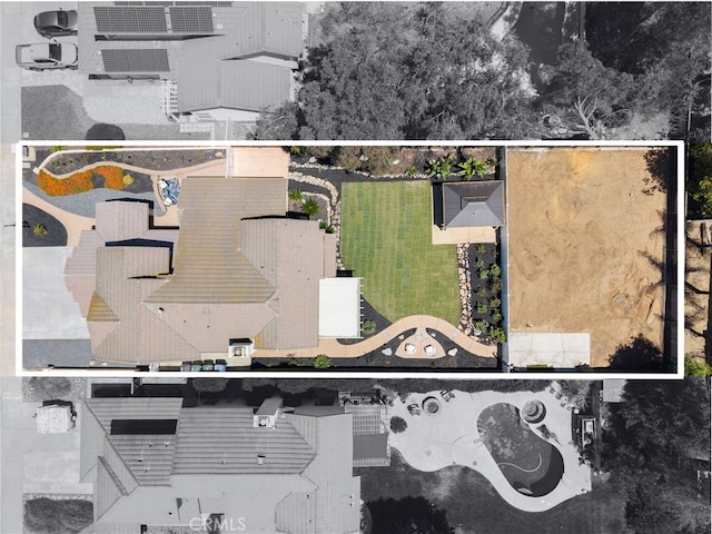 9334 Shamouti Dr, Riverside, CA 92508 - aerial view of property's location featuring property parcel outlined