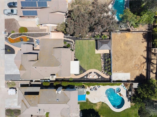 9334 Shamouti Dr, Riverside, CA 92508 - bird's eye view of a pool area