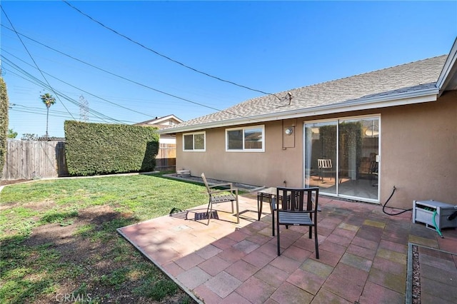 view of patio with fence