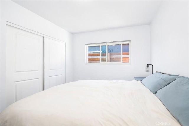 bedroom with a closet