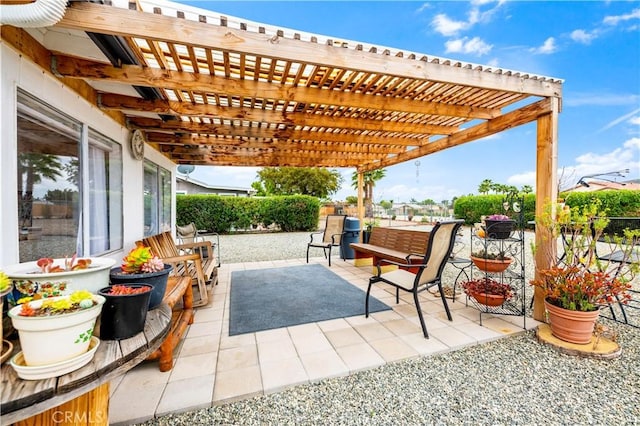 26414 Mehaffey St, Menifee, CA 92586 - view of patio / terrace with fence and a pergola