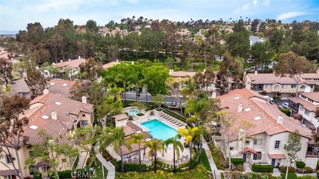 bird's eye view featuring a residential view